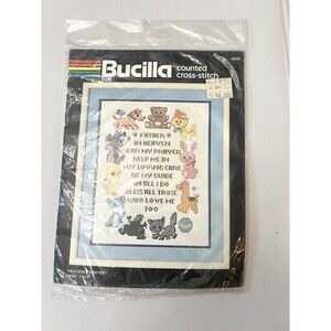 Bucilla Counted Cross Stitch "The Heavenly Prayer” 49950 New In Package